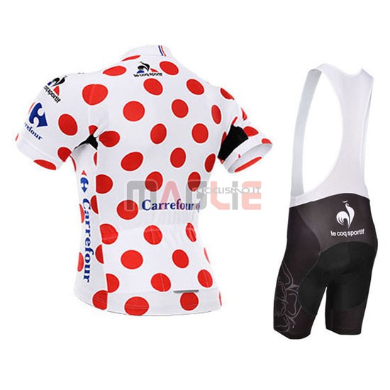 Maglia Tour de France manica corta 2015 Bianco e rosso