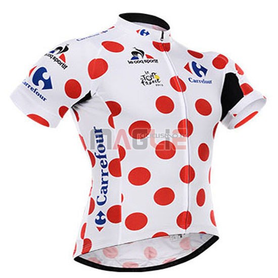 Maglia Tour de France manica corta 2015 Bianco e rosso