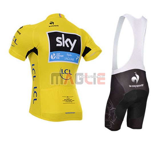 Maglia Tour de France manica corta 2015 Sky giallo - Clicca l'immagine per chiudere