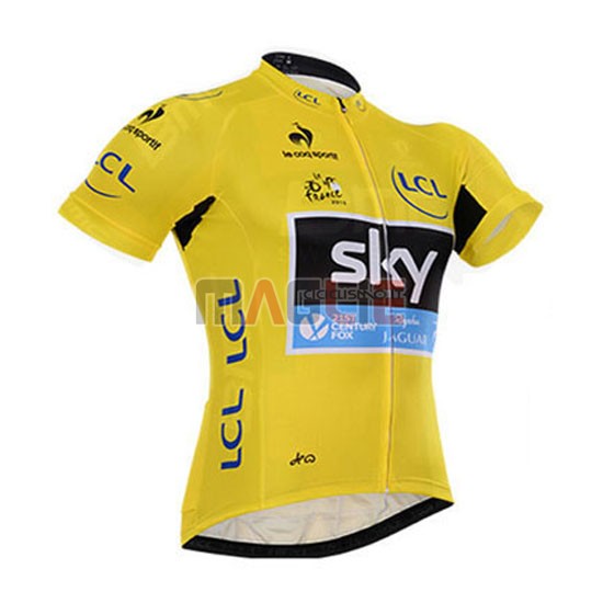 Maglia Tour de France manica corta 2015 Sky giallo