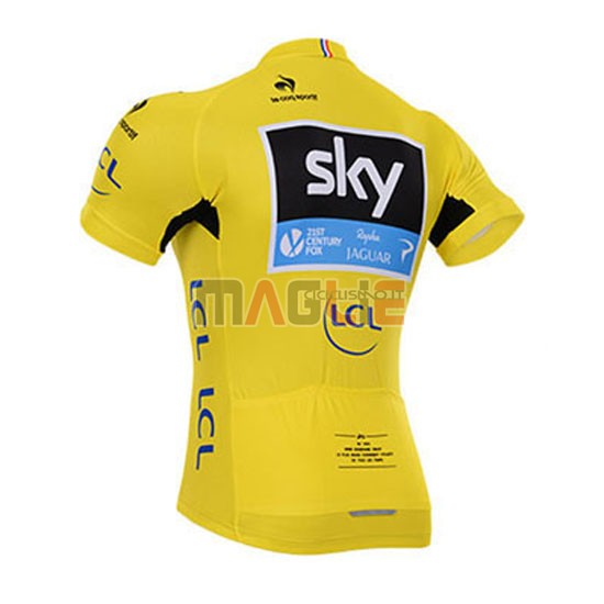 Maglia Tour de France manica corta 2015 Sky giallo