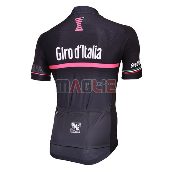 Maglia Giro de Italia manica corta 2016 nero e rosso