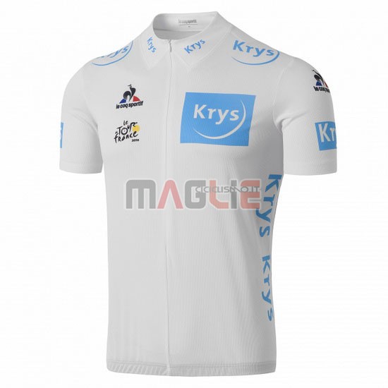 Maglia Tour de France manica corta 2016 blu e bianco