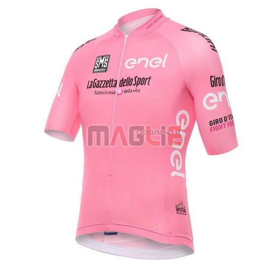 Maglia Giro de Italia manica corta 2016 fuxia