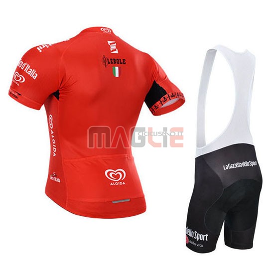 Maglia Giro de Italia manica corta 2015 rosso