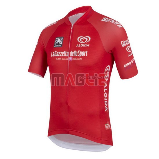 Maglia Giro de Italia manica corta 2016 rosso