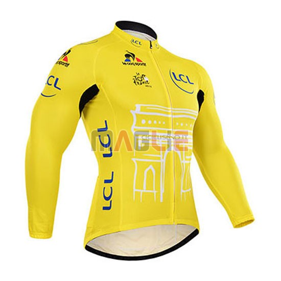 Maglia Tour de France manica lunga 2015 giallo