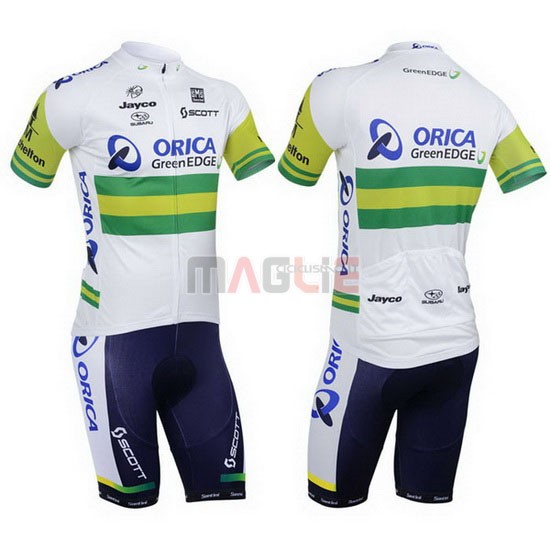 Maglia GreenEDGE manica corta 2013 bianco