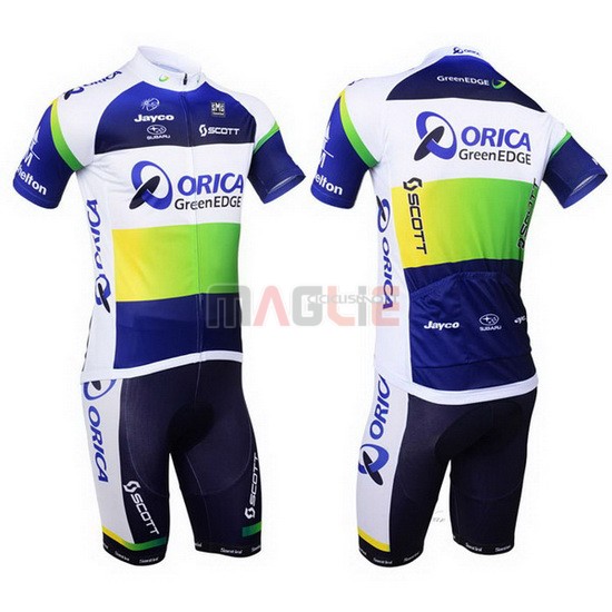 Maglia GreenEDGE manica corta 2013 blu e bianco