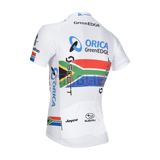 Maglia GreenEDGE manica corta 2014 bianco