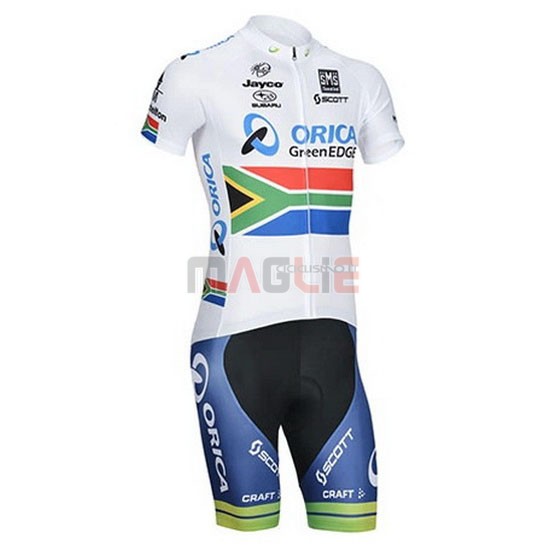 Maglia GreenEDGE manica corta 2014 bianco