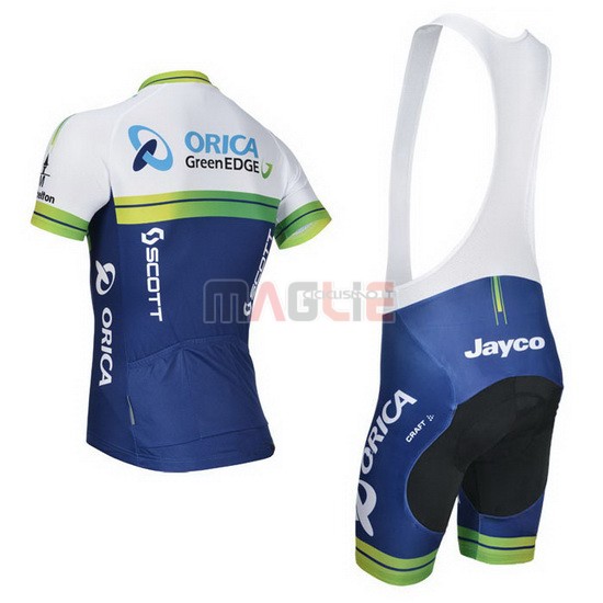 Maglia GreenEDGE manica corta 2014 bianco e blu - Clicca l'immagine per chiudere