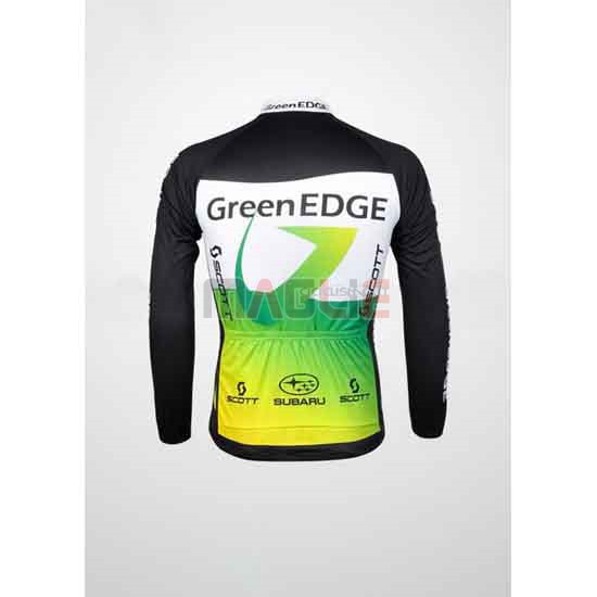 Maglia GreenEDGE manica lunga 2012 nero e verde - Clicca l'immagine per chiudere