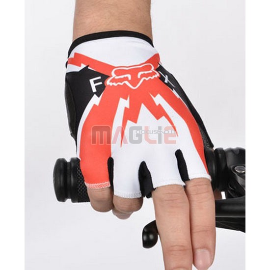 2014 Guanto Ciclismo rosso e bianco
