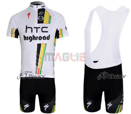 Maglia HTC Highroad manica corta 2011 nero e bianco