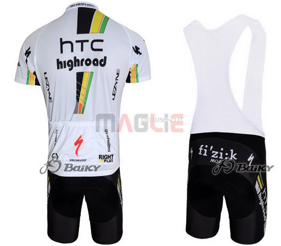 Maglia HTC Highroad manica corta 2011 nero e bianco