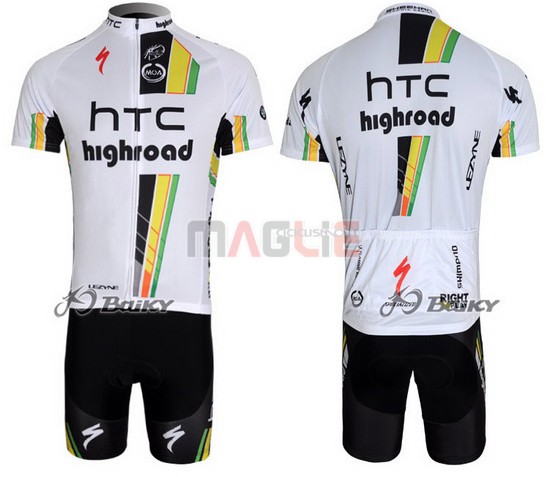 Maglia HTC Highroad manica corta 2011 nero e bianco