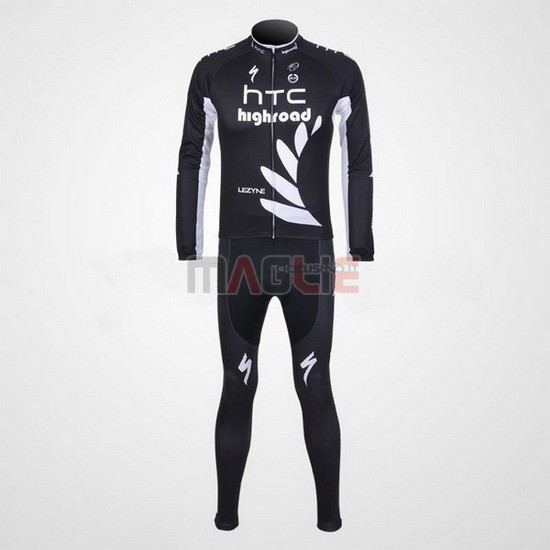 Maglia HTC Highroad manica lunga 2011 nero