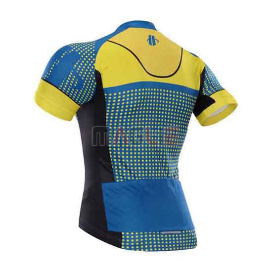 Maglia Hincapie manica corta 2015 blu e giallo