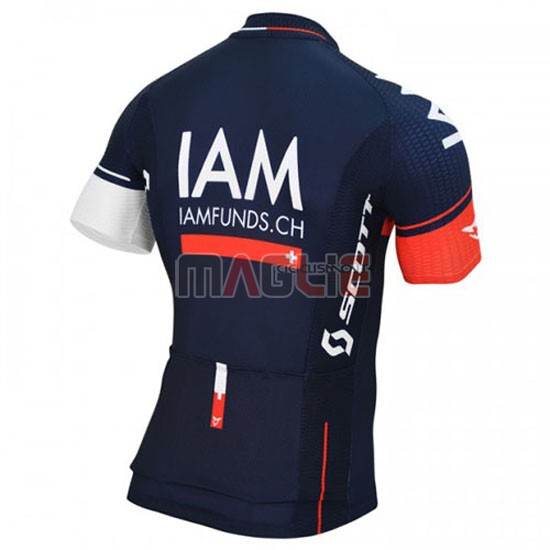 Maglia IAM manica corta 2016 bianco e blu