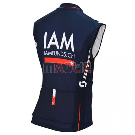 Gilet antivento IAM 2016 nero e rosso