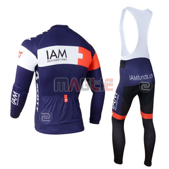 Maglia IAM manica lunga 2015 bianco e blu