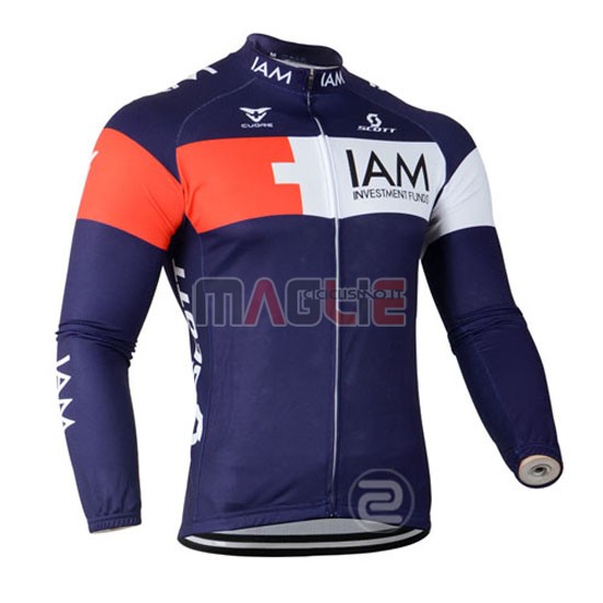 Maglia IAM manica lunga 2015 bianco e blu - Clicca l'immagine per chiudere