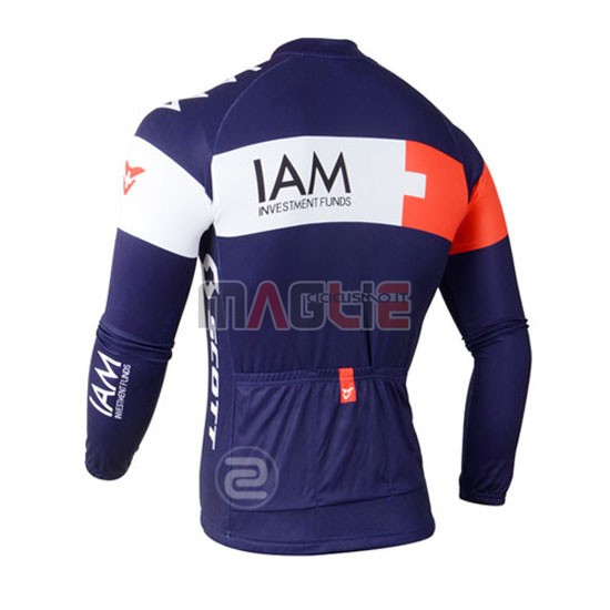 Maglia IAM manica lunga 2015 bianco e blu