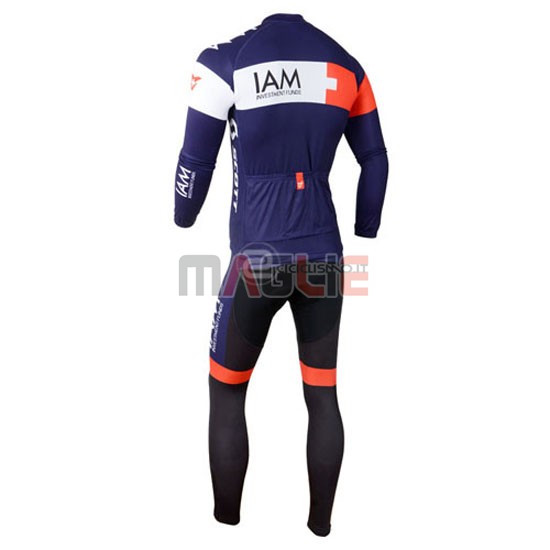 Maglia IAM manica lunga 2015 bianco e blu