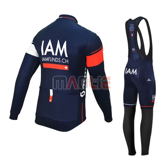 Maglia IAM manica lunga 2016 bianco e blu