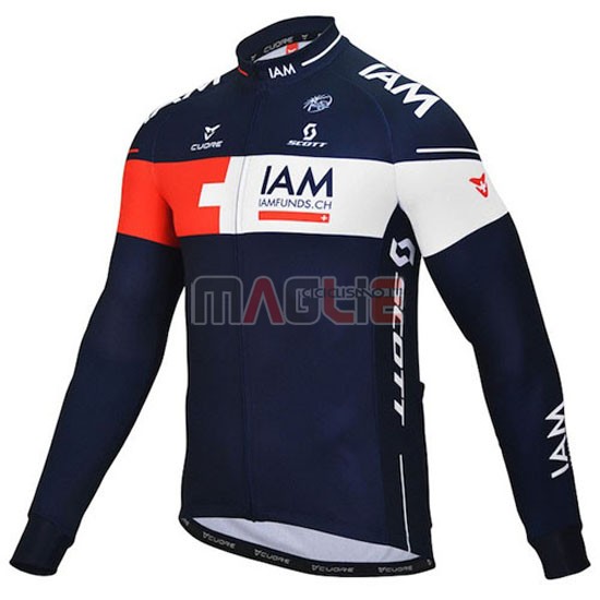 Maglia IAM manica lunga 2016 bianco e blu