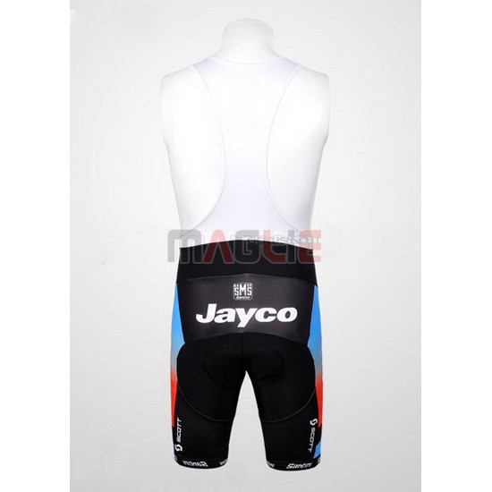 Maglia Jayco manica corta 2010 celeste e rosso