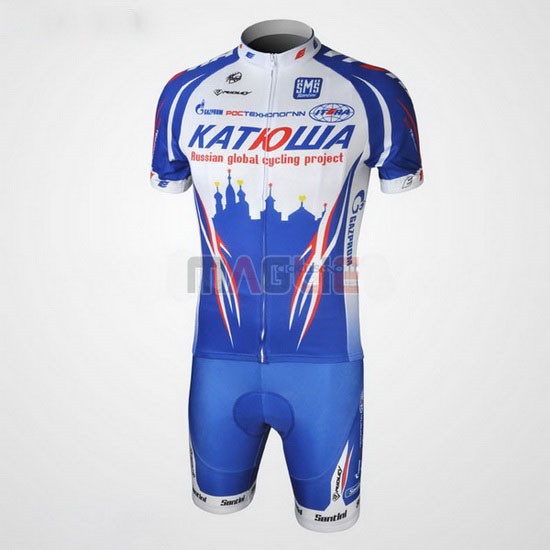 Maglia Katusha manica corta 2010 blu e bianco - Clicca l'immagine per chiudere