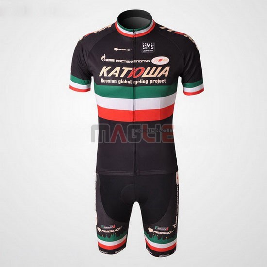 Maglia Katusha manica corta 2010 nero