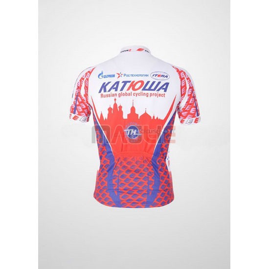 Maglia Katusha manica corta 2011 bianco e rosso - Clicca l'immagine per chiudere