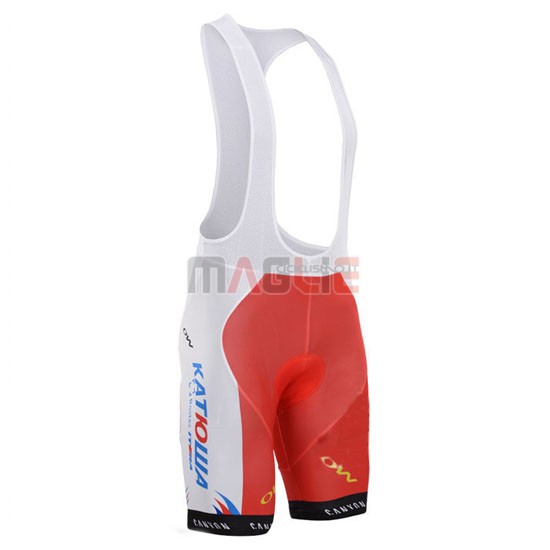 Maglia Katusha manica corta 2015 bianco e rosso