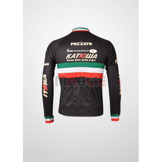 Maglia Katusha manica lunga 2010 nero