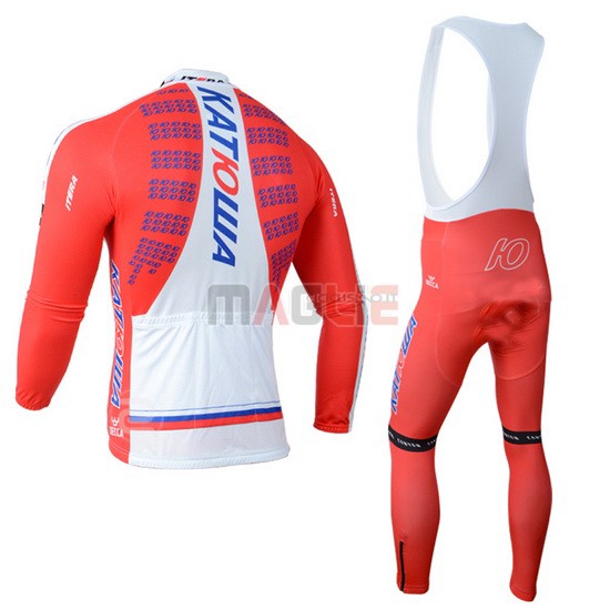 Maglia Katusha manica lunga 2014 bianco e rosso - Clicca l'immagine per chiudere