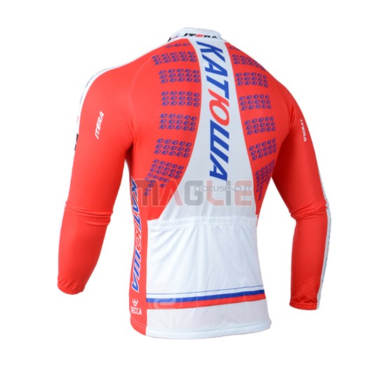 Maglia Katusha manica lunga 2014 bianco e rosso - Clicca l'immagine per chiudere