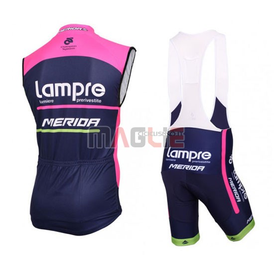 Gilet antivento Lampre 2016 blu e fuxia