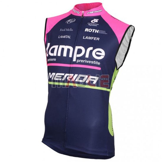 Gilet antivento Lampre 2016 blu e fuxia