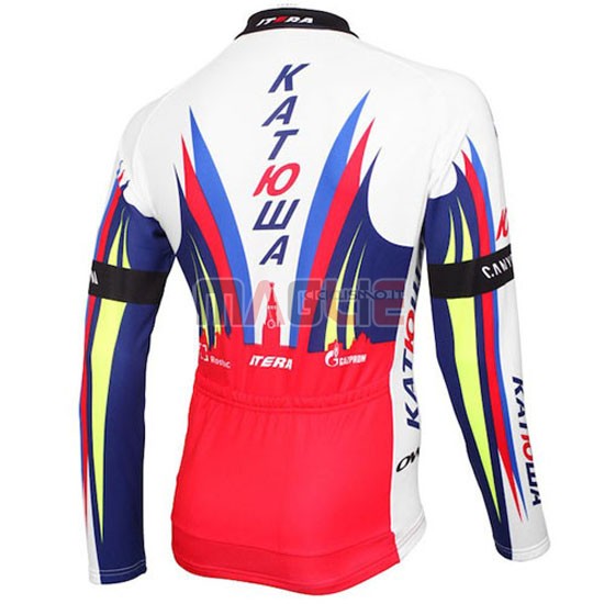 Maglia Katusha manica lunga 2016 rosso e bianco - Clicca l'immagine per chiudere