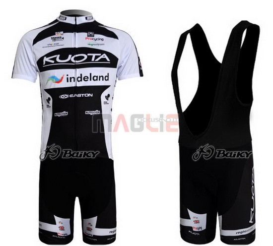 Maglia Kuota manica corta 2010 nero e bianco