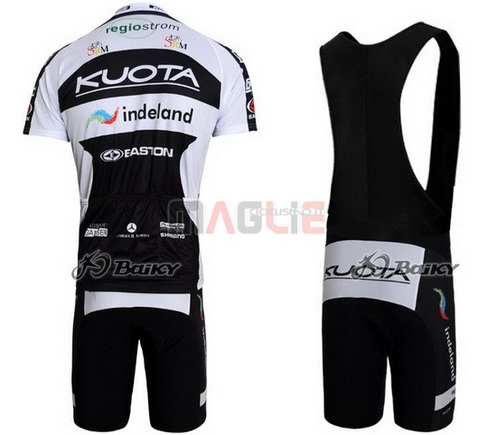 Maglia Kuota manica corta 2010 nero e bianco