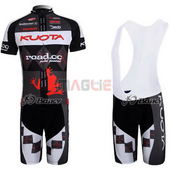 Maglia Kuota manica corta 2011 nero e bianco