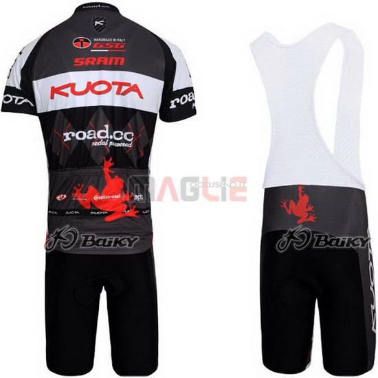 Maglia Kuota manica corta 2011 nero e bianco