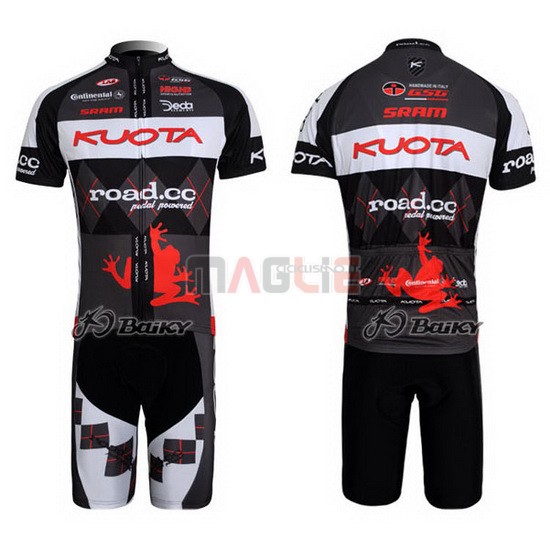 Maglia Kuota manica corta 2011 nero e bianco