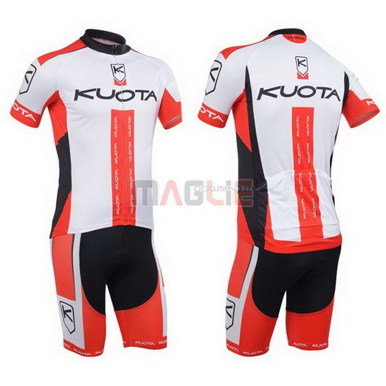 Maglia Kuota manica corta 2013 rosso e bianco