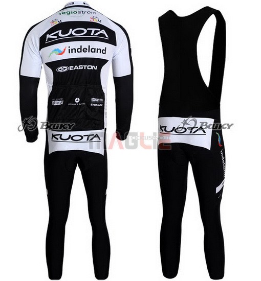 Maglia Kuota manica lunga 2010 nero e bianco