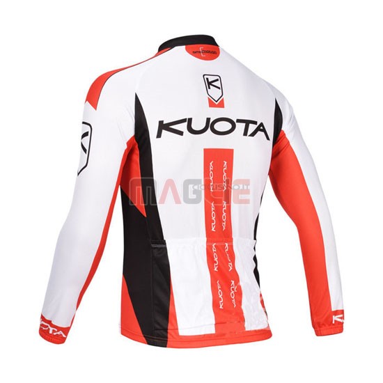 Maglia Kuota manica lunga 2013 bianco e rosso